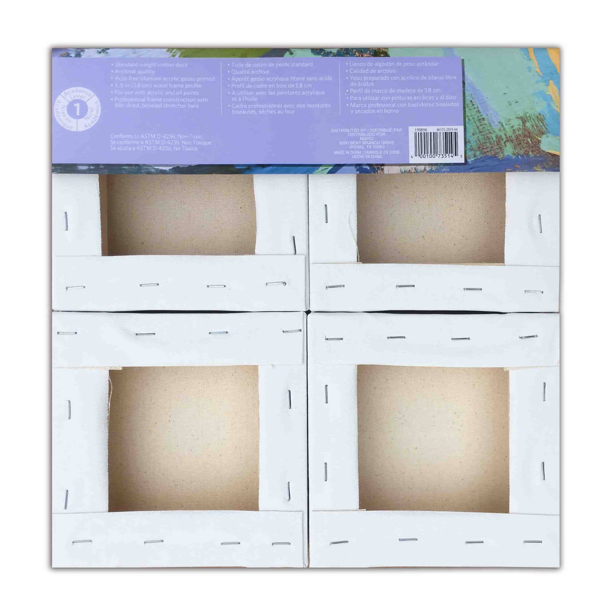 4 Pack Level 1 6" x 6" Deco Canvas by Artist's Loft®